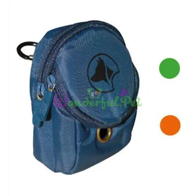 Сумка HIKING портативная с карабином под пакеты и лакомства, оранжевая, 7,5x4x11 см