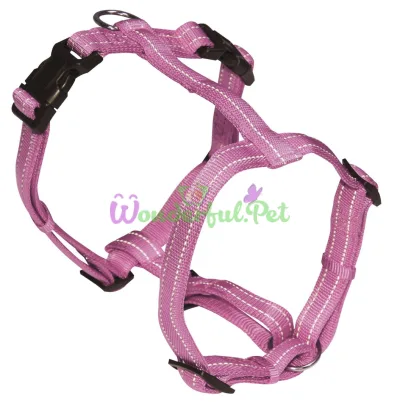 SOFT REFLECTIVE H-Harness, Reflective, Soft, Pink, Nylon, 2x50-65 cm