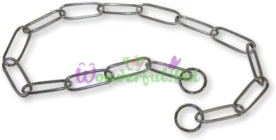 SALVAPELO Chain Collar, Fur-Friendly, 75cm × 4mm (Pack of 4)