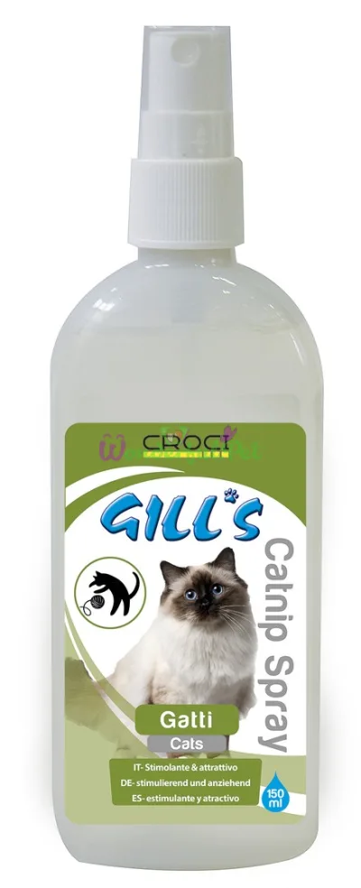 Спрей GILL'S з котячою м'ятою для підвищення грайливості котів, 150 мл