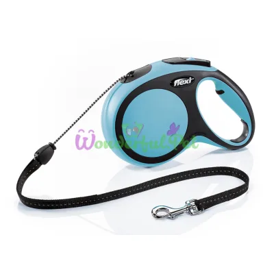Рулетка FLEXI New Comfort М, 8м, до 20кг, шнур, синяя 9107