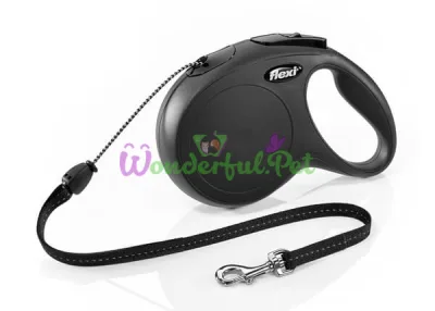 Tape measure FLEXI Classic M, 8m, up to 20kg, cord, black 2825