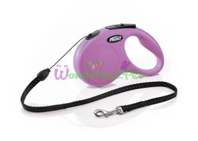 Рулетка FLEXI Classic S, 5 м, до 12 кг, шнур, рожева 2535