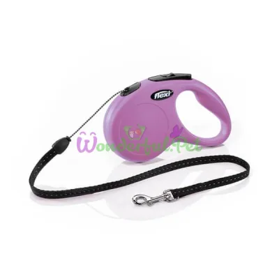 Flexi Classic S Retractable Leash, 5m Cord, up to 12kg, Pink 2535