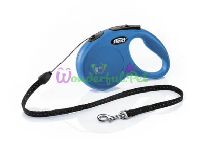 Flexi Classic S Retractable Leash, 5m Cord, up to 12kg, Blue 2511