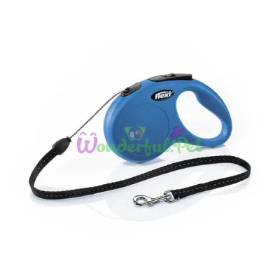 Рулетка FLEXI Classic S, 5м, до 12кг, шнур, синяя 2511