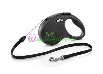 Рулетка FLEXI Classic S, 5 м, до 12 кг, шнур, чорна 2528