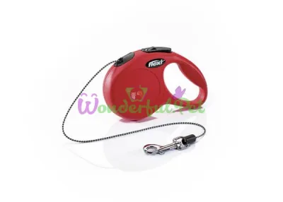 Flexi Classic S Retractable Leash, 8m Cord, up to 12kg, Red 2702