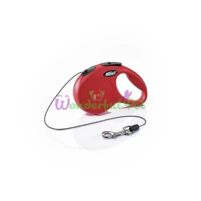 Рулетка FLEXI Classic S, 8 м, до 12 кг, шнур, красная (2702) (12 шт кор)
