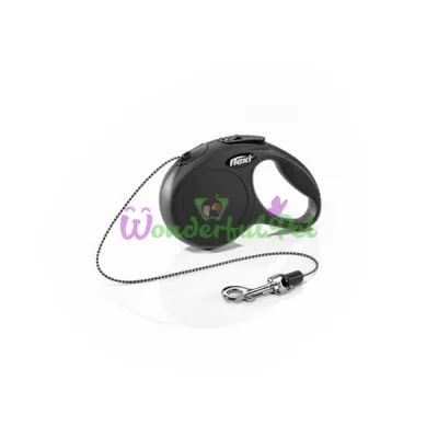 Рулетка FLEXI Classic S, 8м, до 12кг, шнур, черная 2726