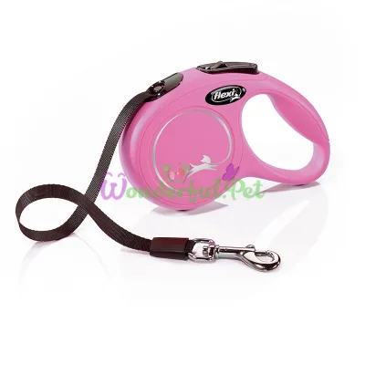 Flexi Classic XS Tape Retractable Leash, 3 m, up to 12 kg, Pink