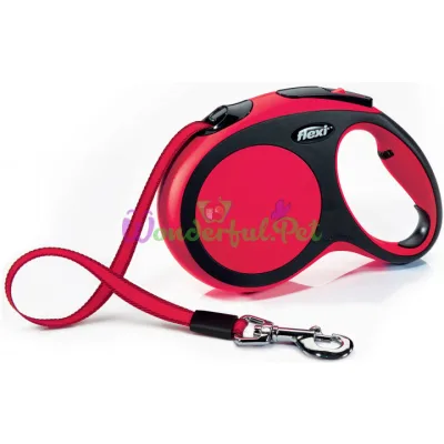 Рулетка FLEXI New Comfort L, 8м, до 50кг, лента, красная 8445