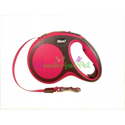 Рулетка FLEXI New Comfort M, 5м, до 25кг, лента, красная 8247