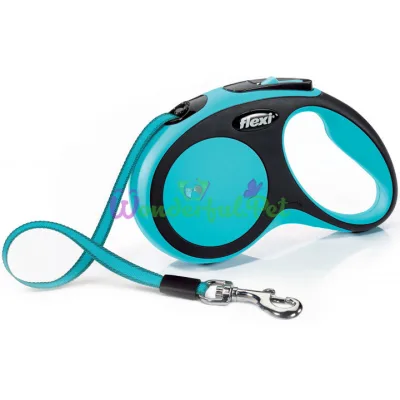 Рулетка FLEXI New Comfort S, 5м, до 15кг, лента, синяя 8100