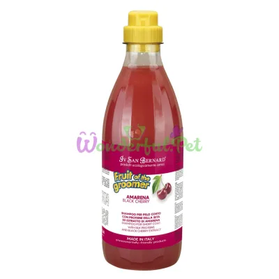 Шампунь Iv San Bernard Black Cherry для короткої шерсті, з протеїнами шовку та чорною вишнею, 30 мл