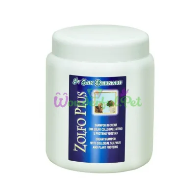 Шампунь Iv San Bernard Mineral Plus Zolfo(кот собака),с колоиднои сиркою и рослинними билками, 1л ( 6 шт уп)