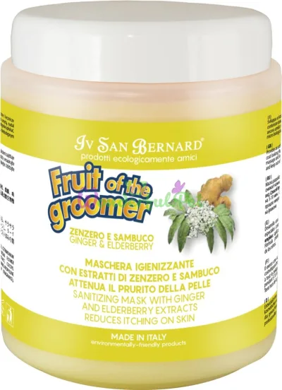 Iv San Bernard Ginger and Elderberry Disinfecting Mask, with Elderberry and Ginger, 1 L (pack of 6)