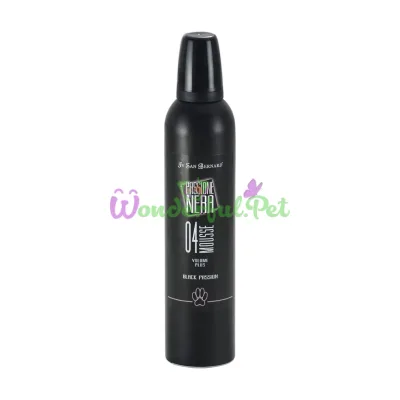 Мусс для шерсти котов и собак с маслом Арганы 300 мл Iv San Bernard Black Passion Volume Plus Mousse 04