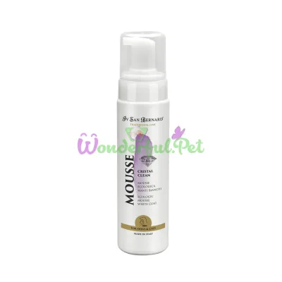 Мусс Iv San Bernard Cristal Clean для удаления желт. пятен с бел. и красн. с черной шерсти, 250 мл