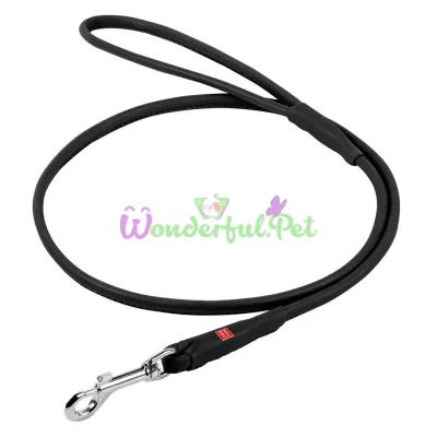 Waudog Soft Round Dog Leash, 10 mm, 183 cm, Black