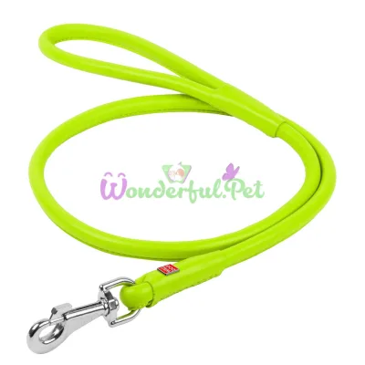 Waudog Glamour Round Dog Leash, 13 mm, 122 cm, Lime