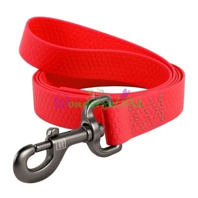 Поводок Waudog Waterproof для собак, водостойкий, 25 мм, 122 cм, красный