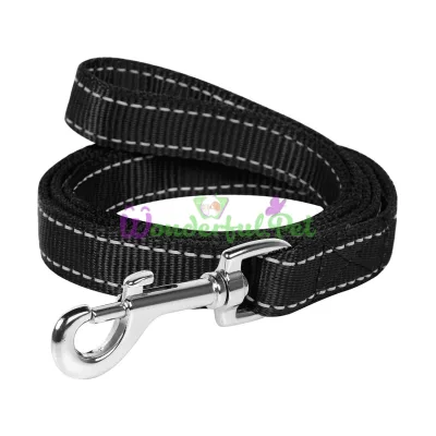 Dog Extreme Double Nylon Leash for Dogs 20 mm, 122 cm, Black