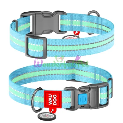 ΠΡΠ΅ΠΉΠ½ΠΈΠΊ Waudog Nylon ΡΠ²Π΅ΡΠΎΠ½Π°ΠΊΠΎΠΏΠΈΡΠ΅Π»ΡΠ½ΡΠΉ, ΡΠΈΡΠΈΠ½Π° 15 ΠΌΠΌ, Π΄Π»ΠΈΠ½Π° 23-35 ΡΠΌ, Π³ΠΎΠ»ΡΠ±ΠΎΠΉ