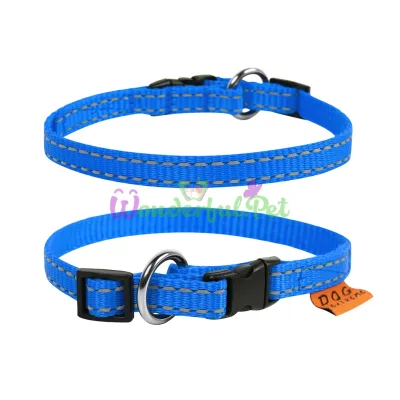 Dog Extreme Nylon Collar for Dogs, Adjustable, 15 mm, 23-35 cm, Blue