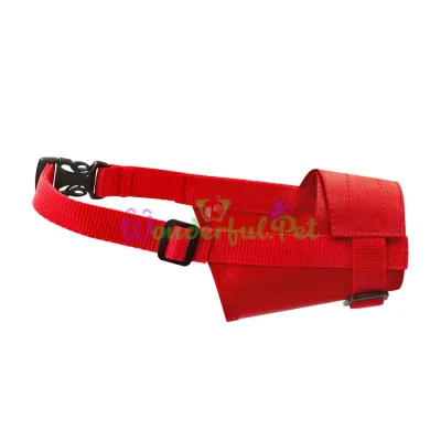 Muzzle Dog Extreme No. 4 adjustable, nylon for Cane Corso, Dogo Argentino, Bullmastiff, red