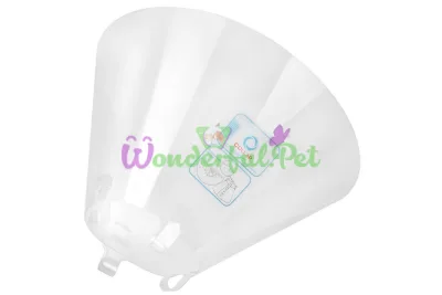 Collar Dog Extreme Plastic Cone for Dogs and Cats, Size S, White, 12 cm