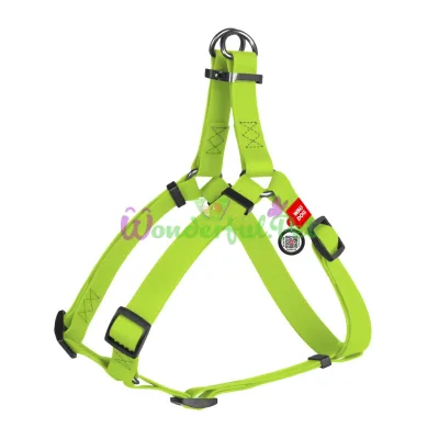 Шлея Waudog Waterproof для собак, водостійка, 25 мм, 60-90 см, салатова