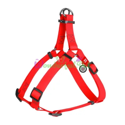 Waudog Waterproof Dog Harness, Waterproof, 25 mm, 60-90 cm, Red