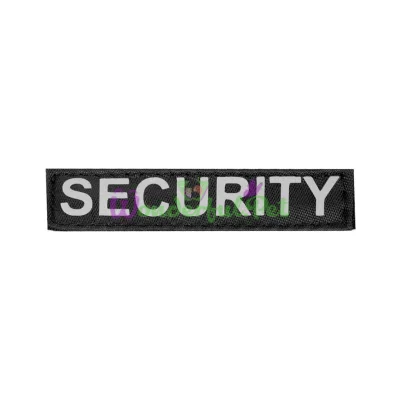 Сменная надпись для шлеи Security большая 3-4 размер, черная