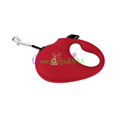 Retractable Leash for Dogs up to 50 kg, Size L, 5 m, Red