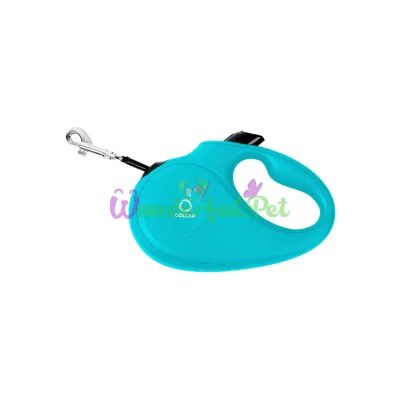 Retractable Leash for Dogs up to 15 kg, Size S, 5 m, Blue