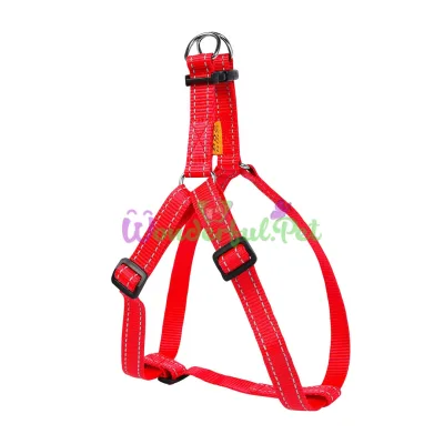 Нейлонова шлея Dog Extreme для собак, регульована, 25 мм, 60-90 см, червона