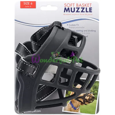 Силиконовый намордник Coastal Soft Basket Muzzle для собак, размер 6