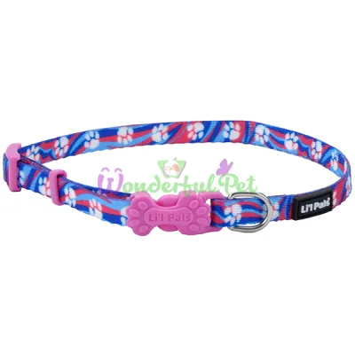 Ошейник Coastal Litl Pals для собак, синий в клетку, 0.8×15-20 см