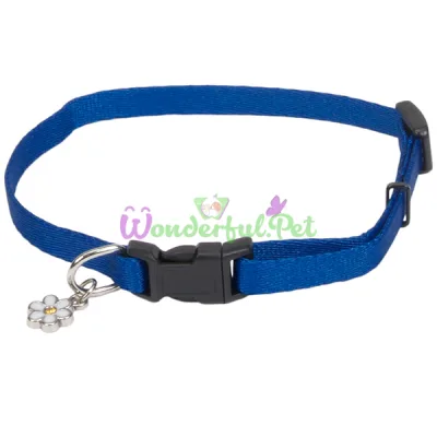 Ошейник Coastal Litl Pals Nylon для собак, синий, 0.8×15-20 см