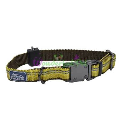 Нейлоновый ошейник Coastal K9 Explorer для собак, желтый, 1.6×20-30 см