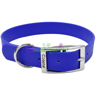 Водонепроницаемый ошейник Coastal Fashion Waterproof Dog Collar для собак, синий, 2.5×61 см