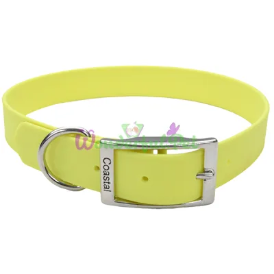 Водонепроницаемый ошейник Coastal Fashion Waterproof Dog Collar для собак, желтый, 2.5×61 см