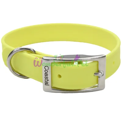 Водонепроницаемый ошейник Coastal Fashion Waterproof Dog Collar для собак, желтый, 1.9×43 см