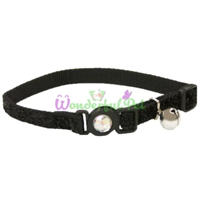 Безопасный ошейник Coastal Fashion Safe Cat для кошек, черный, 1×30 см