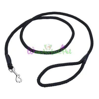Поводок Coastal Rope Dog Leash для собак, круглый, черный, 1.8 м