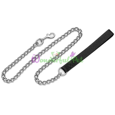 Поводок-цепочка Coastal Titan Chain Dog Leash для собак, черный, 6 мм×1.2 м
