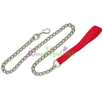 Поводок-цепочка Coastal Titan Chain Dog Leash для собак, красный, 6 мм×1.2 м
