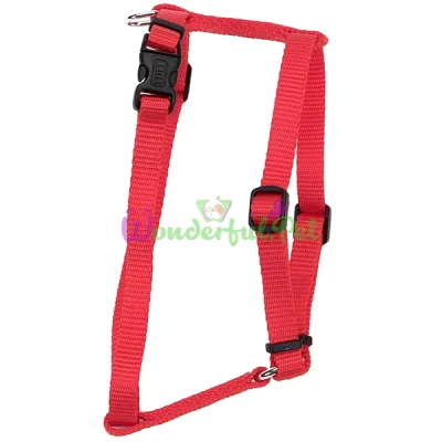 Нейлоновая шлея Coastal Nylon Adjustable для собак, красный, 1.6×40-66 см