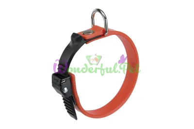 Эластичный ошейник с системой регулировки Ferplast Ergoflex C15 22 Orange для собак A: 18÷22 см B: 15 мм